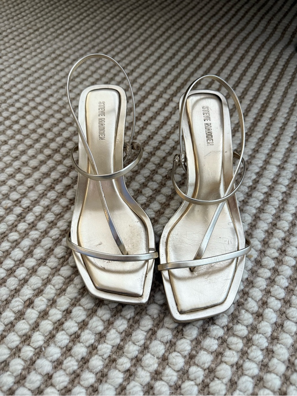 Steve Madden Gold Metallic Heels
